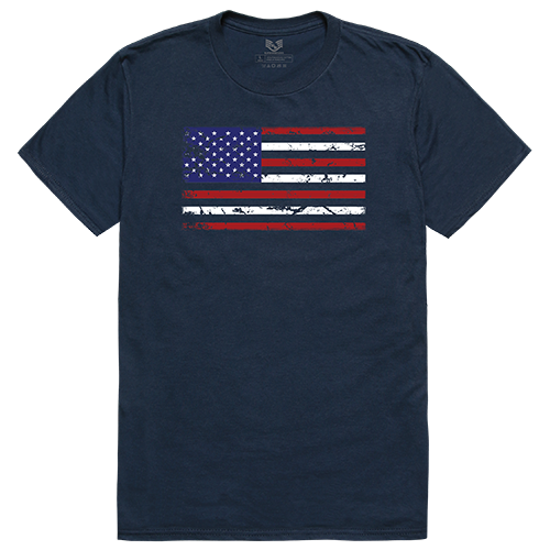 Relaxed G. Tee, Us Flag, Nvy, s