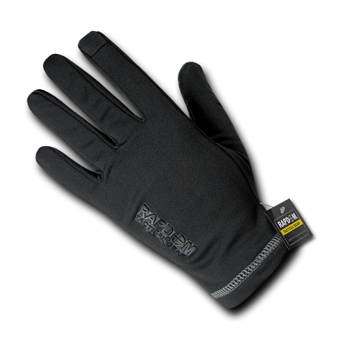 Nylon Glove Liners, Black, m