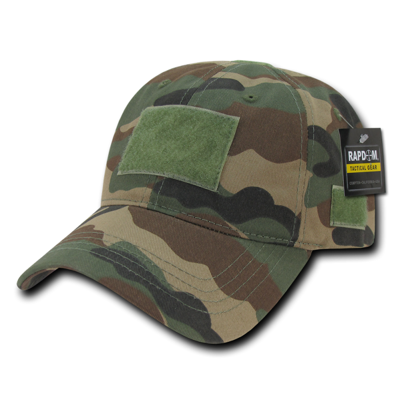 Relaxed Crown Tactical Caps, Woodland