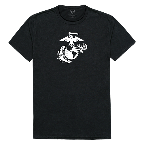 Relaxed Graphic T's, Marines 3,Black, l