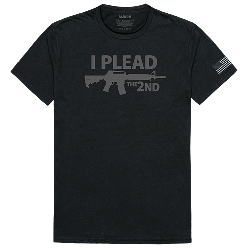 Tac. Graphic T, I Plead The 2Nd, Blk, Xl