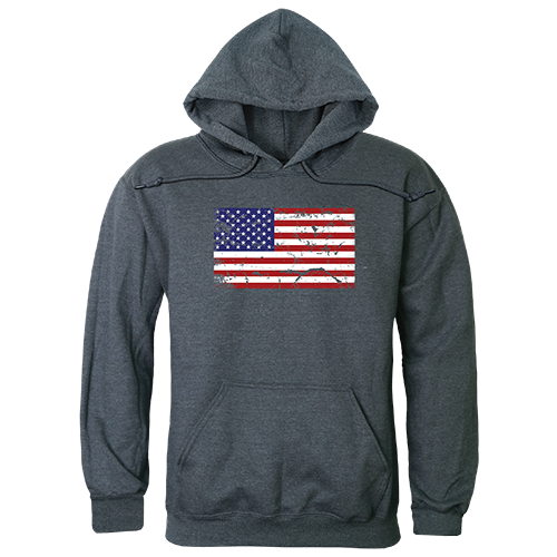 Graphic Pullover, Us Flag 2, Hch, Xl