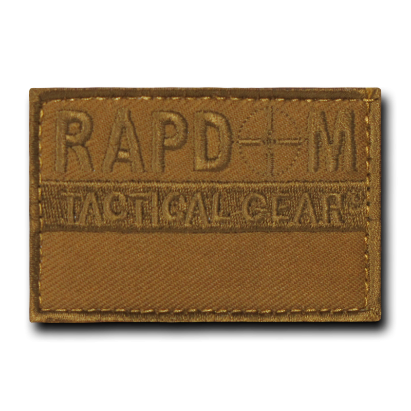 Canvas Patch (3""X2""),Rapdom, Coyote