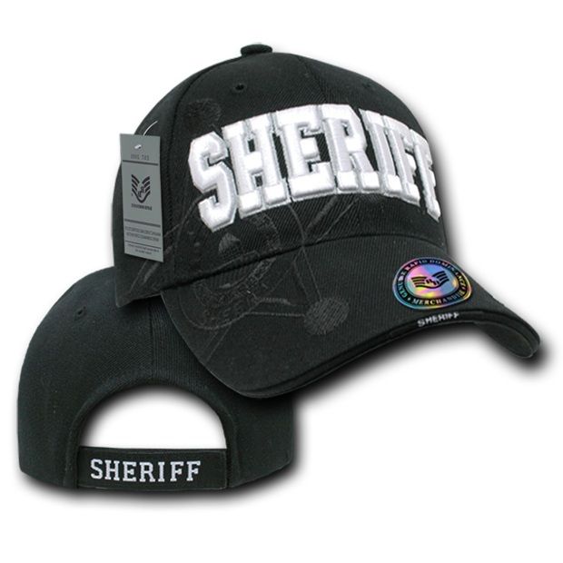 Shadow Law Enf. Caps, Sheriff, Black