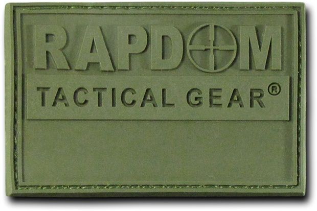 Rubber Patch (3"X2"),Rapdom,Olive