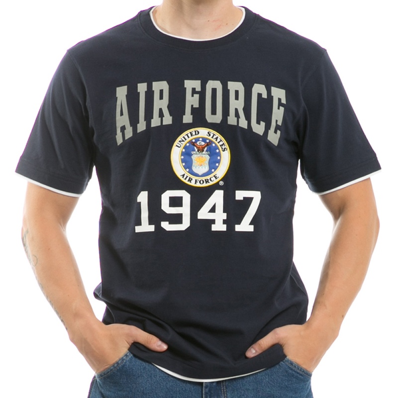 Pitch Double Layer Tee, Airforce,Nvy, l