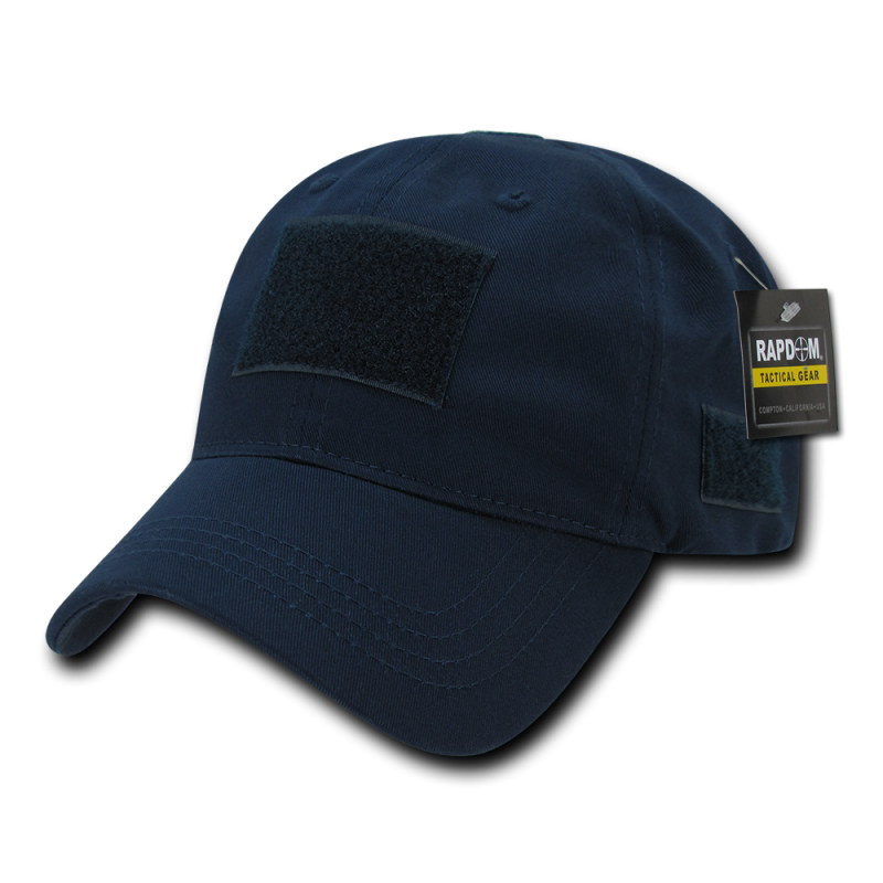 Relaxed Crown Tactical Caps, Navy