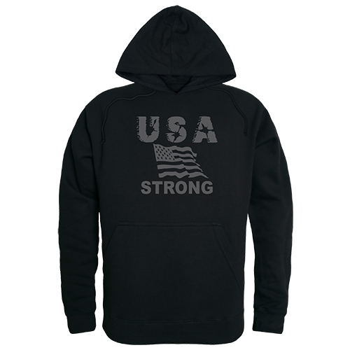 Graphic Pullover, Usa Strong 2, Blk, s