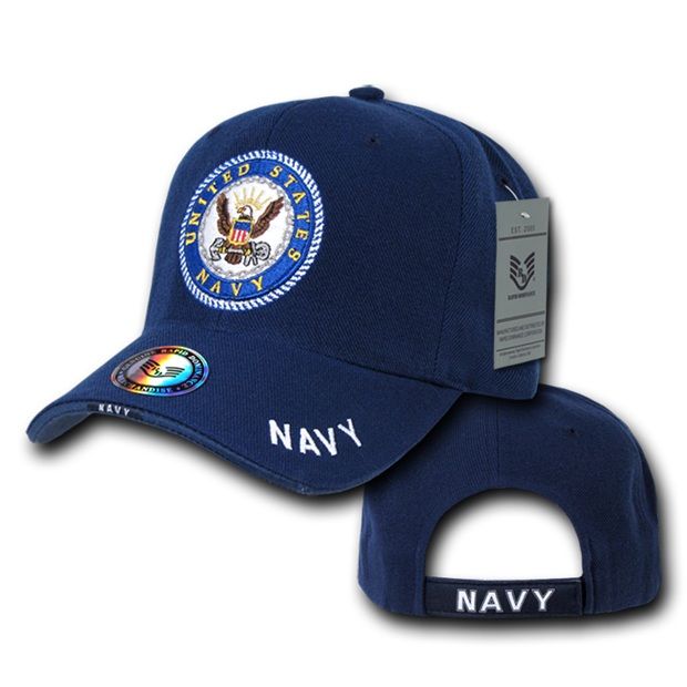 The Legend Military Caps, Navy, Navy
