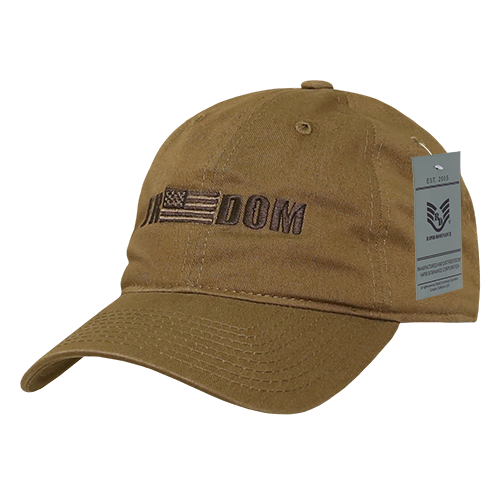 Relaxed Graphic Cap, Freedom 1, Coyote