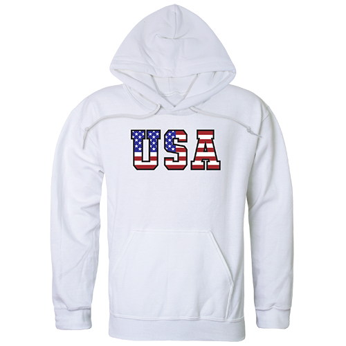 Graphic Pullover, Flag Text 2, Wht, l