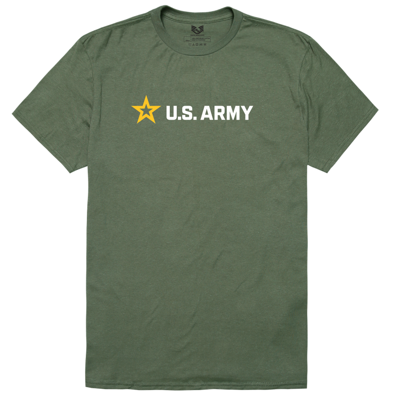 Relaxed Graphic T's,Us Army 35,Olive, Xl