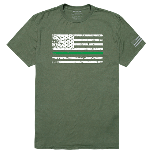Tactical Graphic Tee, Tgl Flag, Olv, s