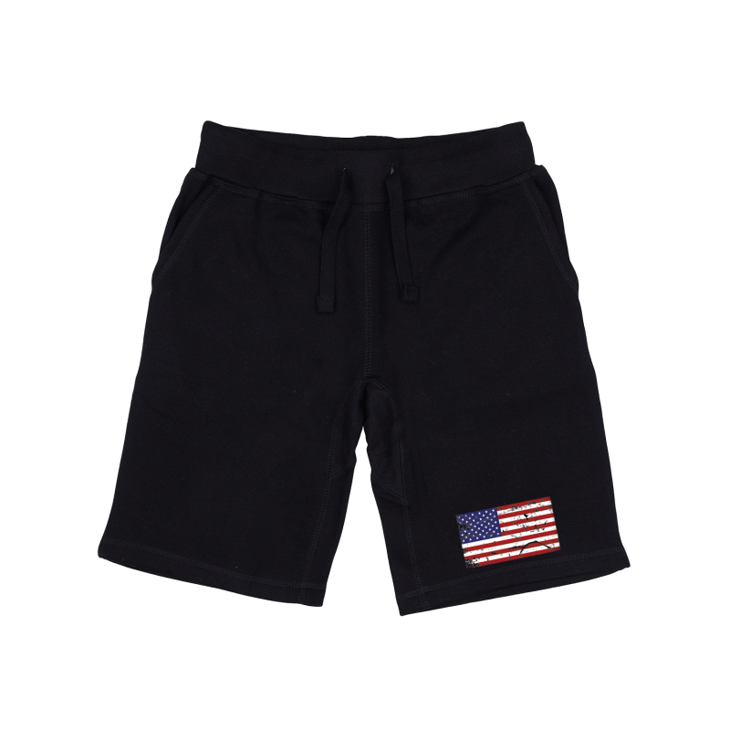 Graphic Shorts, Us Flag 2, Blk, 2x