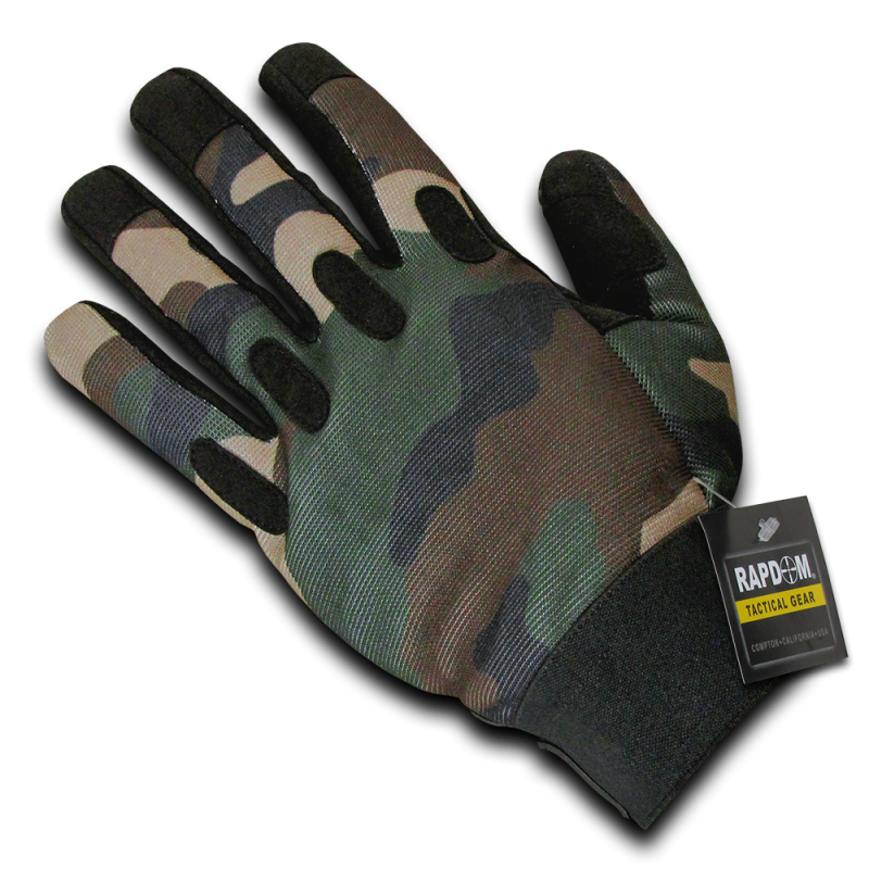 Camo Woodland Tactical Glove,Woodland,2x