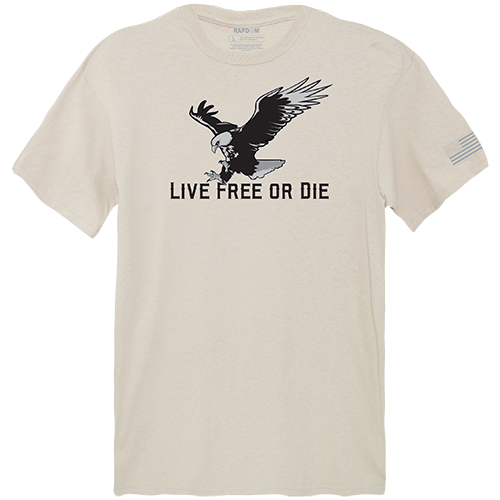 Tactical Graphic T, Live Free, Sand