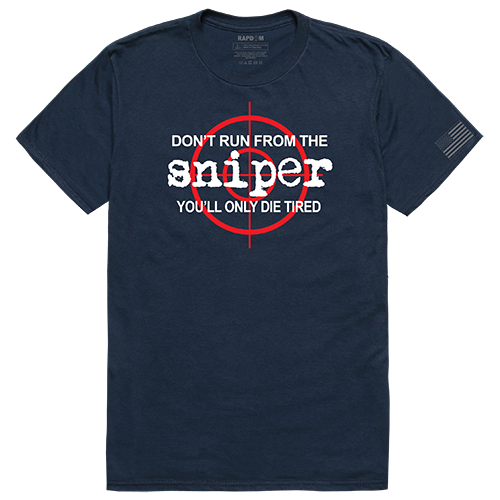 Tactical Graphic T, Sniper, Navy, s