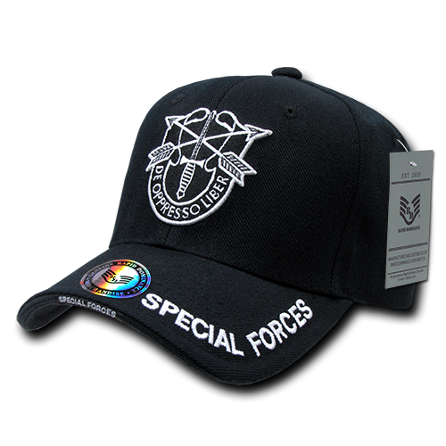 Deluxe Milit. Caps, Special Arrow, Black - Premium Baseball Cap