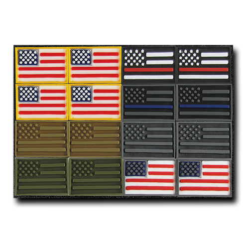 Tactical Micro Patches (16 Pack), USA