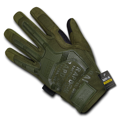 Impact Protection Gloves, Olive Drab, 2x