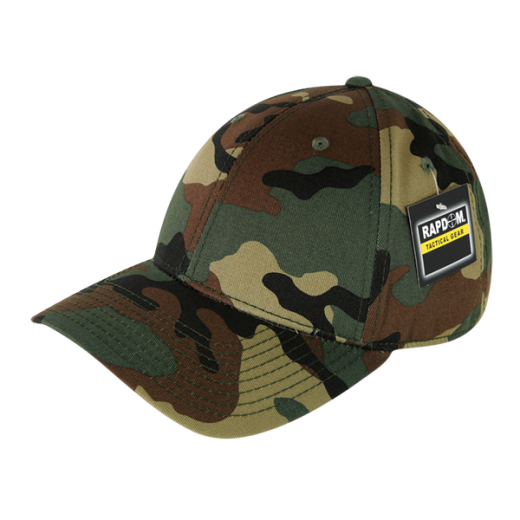 Low Crown Structured Camo Cap, Woodland