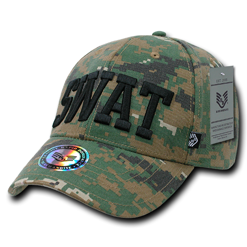 Digital Woodland Camo Military/Law Enforcement Baseball Cap