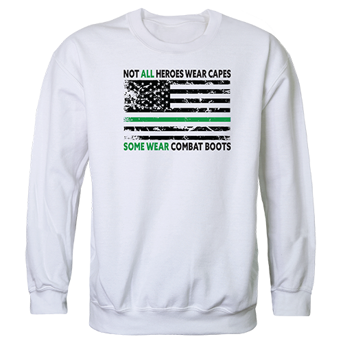 Graphic Crewneck Sweatshirt - Not All W/Tgl, Wht, L