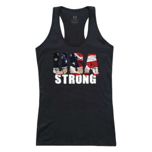 Graphic Tank, USA Strong 1, Blk