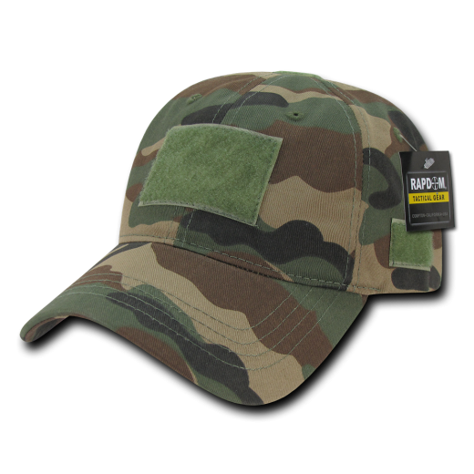 Relaxed Crown Tactical Cap Woodland