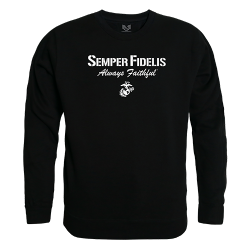 Graphic Crewneck Sweatshirt Faithful 2, Blk, M