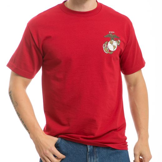 Marines Cardinal Basic Military T's