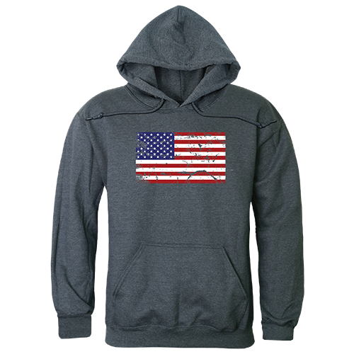 Graphic Pullover, Us Flag 2, Hch, L - Rapid Dominance Corporation
