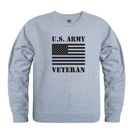 Graphic Crewneck Sweatshirt, Us Army 30, H.Gry, L