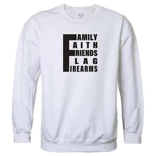Graphic Crewneck Sweatshirt 5 Things Ydmw 1 Wht 2x - Rapid Dominance Corporation