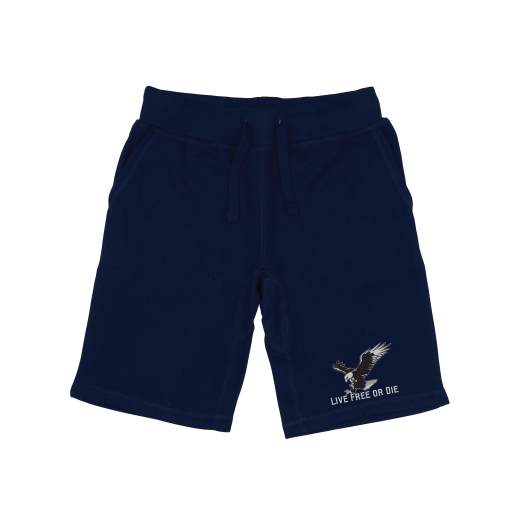 Graphic Shorts, Live Free, Nvy, 2x - Elevate Your Style and Comfort
