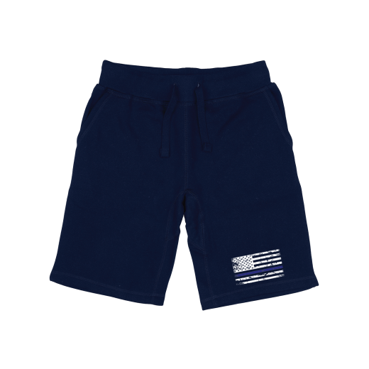 Tactical Graphic Fleece Shorts - Thin Blue Line - Rapid Dominance Corporation