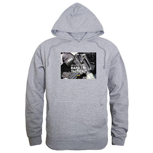 Graphic Pullover Rapdom2 H.Grey Xl - Comfortable Fleece Hoodie