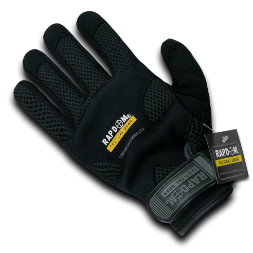 Breathable Mechanic's Glove, Black, 2x