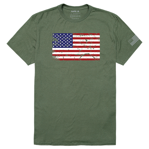 Tactical Graphic T, Us Flag 2, Olv, M