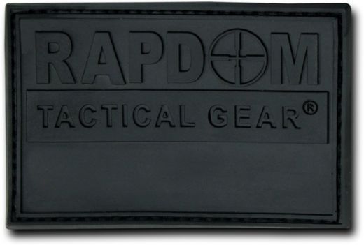 Rubber Patch (3""X2""),Rapdom,Black