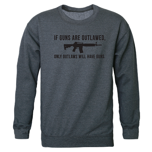 Graphic Crewneck, Outlawed, H.Char, s