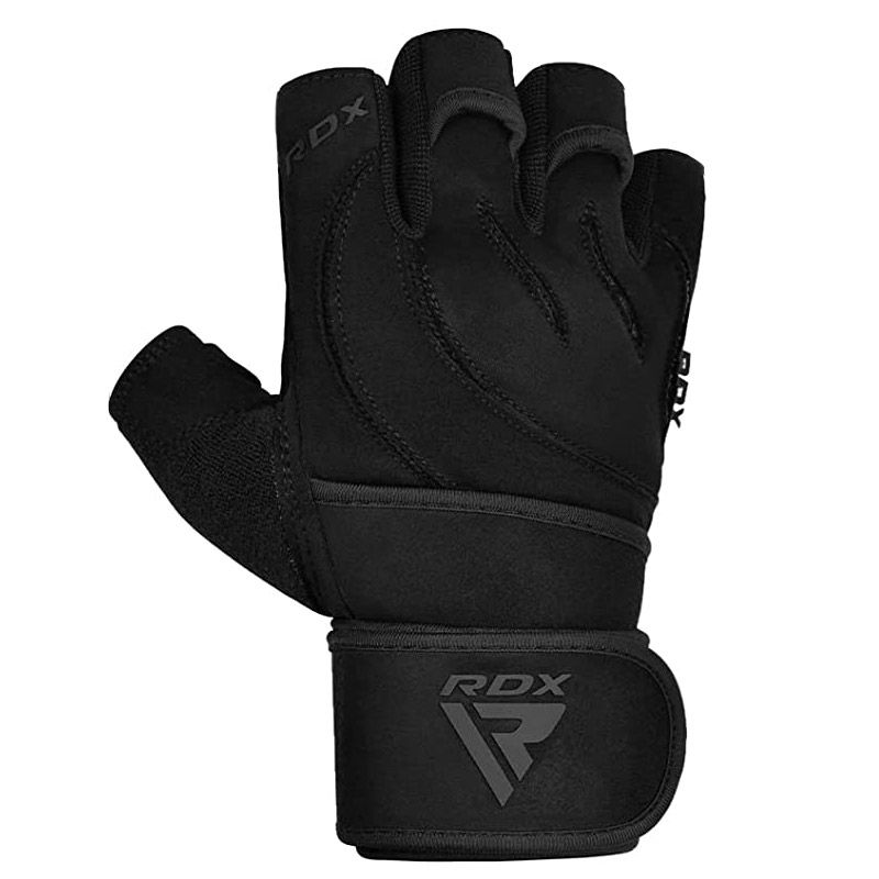 Rdx L4 Open Weightlifting Gloves, S, Color: Black