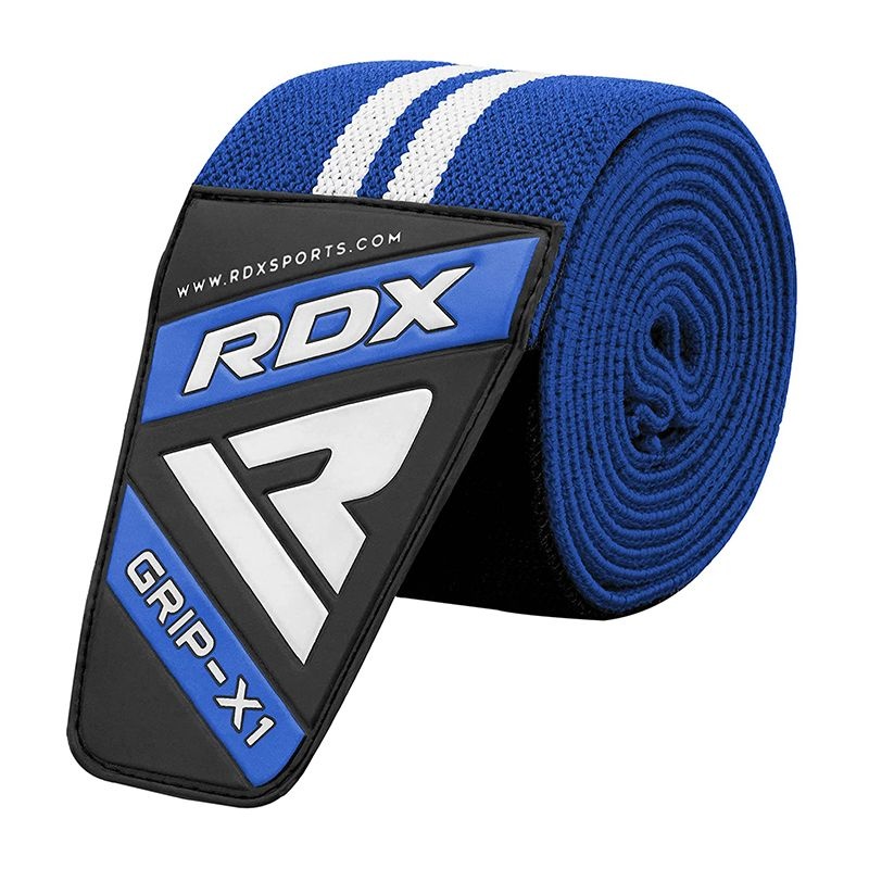Rdx K4 Weightlifting Knee Wraps Blue