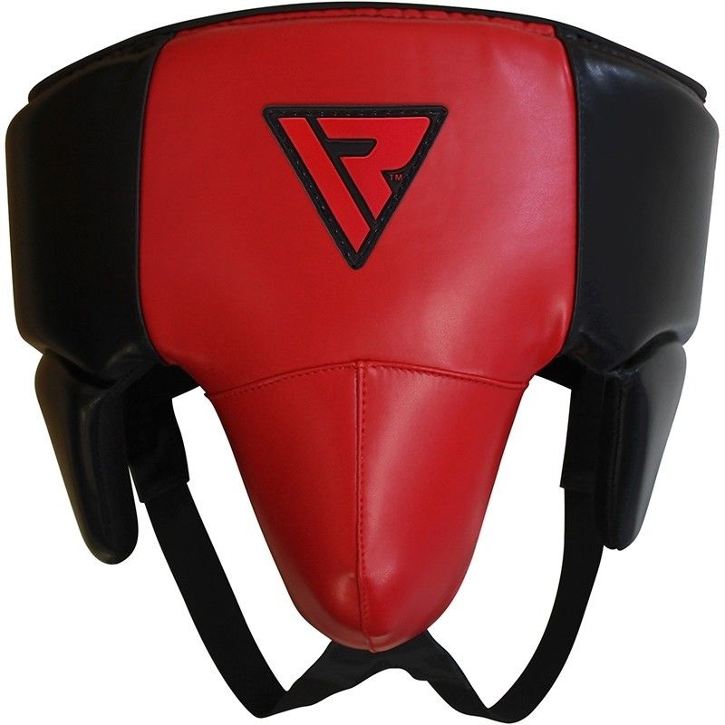 Rdx X3 No Foul Large Red Leather X Groin Guard