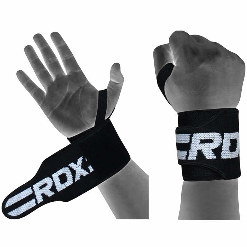 Rdx W2 Weight & Powerlifting Wrist Support Wraps With Thumb Loops