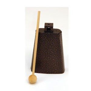 Cowbell W/ Mallet - Available In Two Sizes! - Medium 5-3/4"