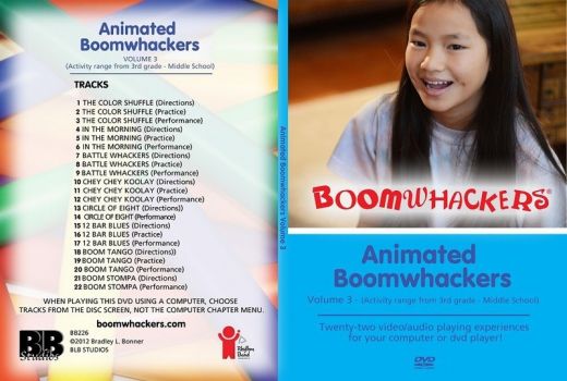 Animated Boomwhackers, Volume 3 Dvd - A Fun Music Education Tool