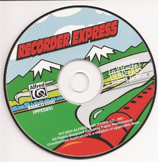 Recorder Express Accompaniment CD by Alfred Music