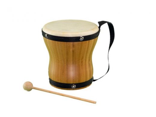 Bamboo Natural Bongo with Strap - Rhythm Band BamBoom!