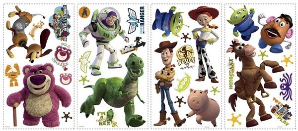 Toy Story 3 Glow In The Dark Wall Decals